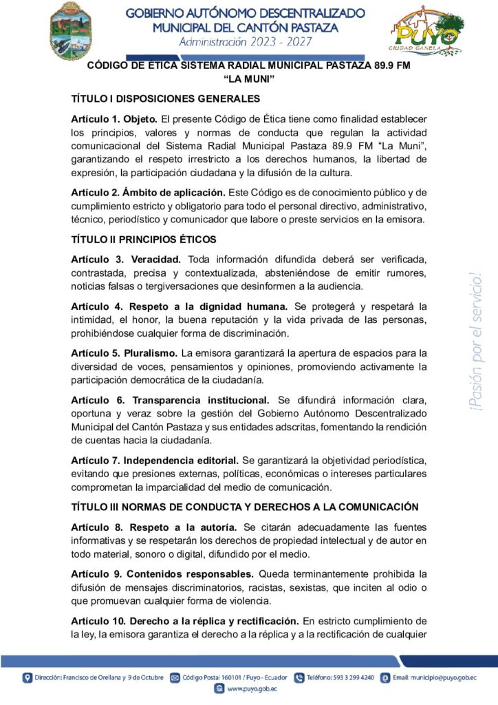 CÓDIGO DE ÉTICA